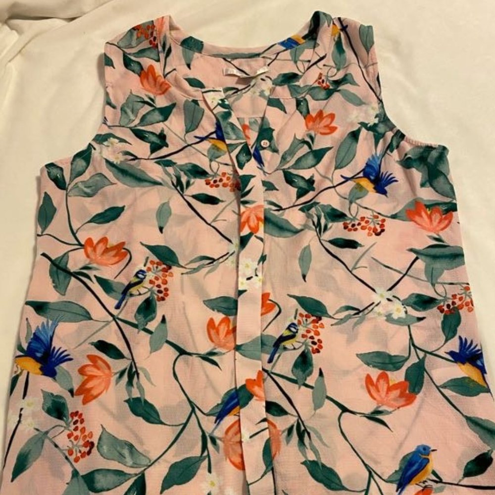 4/$10 C&E Crepe Floral Top